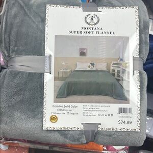 Super Soft Flannel Blanket - Gray
